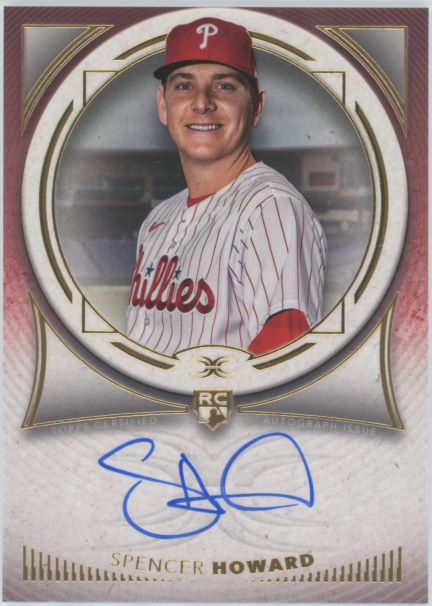 2021 Topps Definitive Spencer Howard Rookie Auto # 3/50