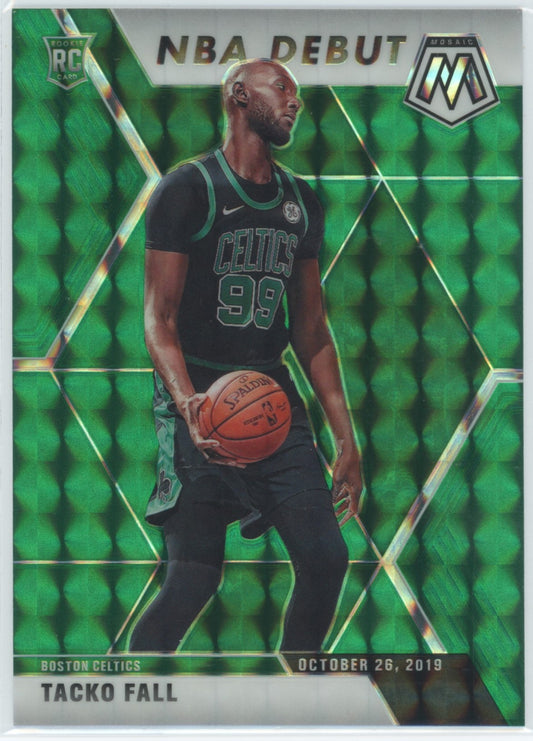 2019-20 Panini Mosaic Tacko Fall NBA Debut Green Rookie #276