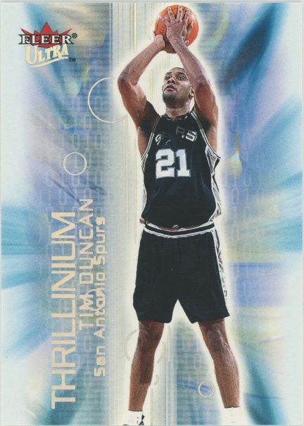 2000 Fleer Ultra Tim Duncan Thrillinum #3