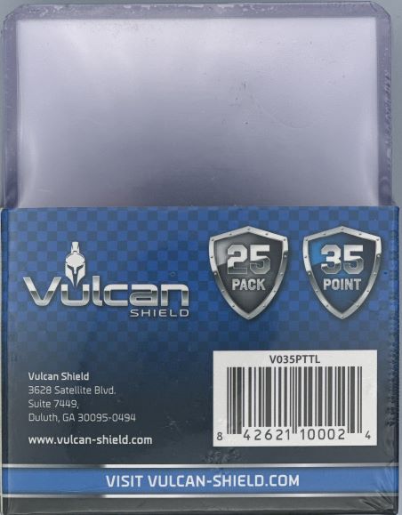 Vulcan Top Loaders 35pt 1 pack of 25