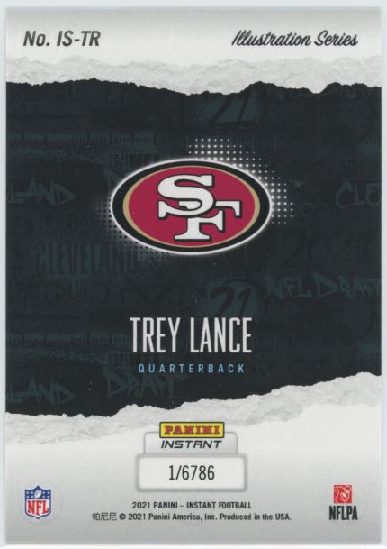 2021 Panini Illustration Series Trey Lance Rookie #1/6786 #IS-TR