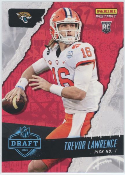 2021 Panini Instant Draft Night Trevor Lawrence Rookie #1/12795