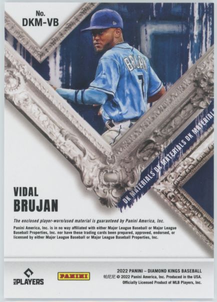 2022 Panini Diamond Kings Vidal Brujan Rookie Dual Jersey Patch