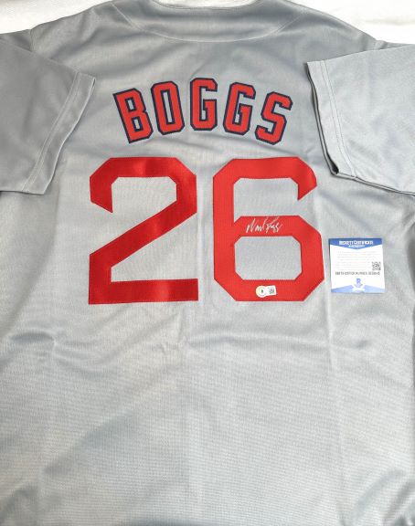 Wade Boggs Autographed Boston Red Sox Jersey #26