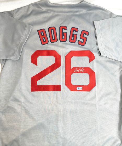 Wade Boggs Autographed Boston Red Sox Jersey #26