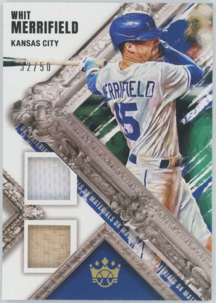 2022 Panini Diamond Kings Whit Merrifield Dual Patch Rookie #32/50.